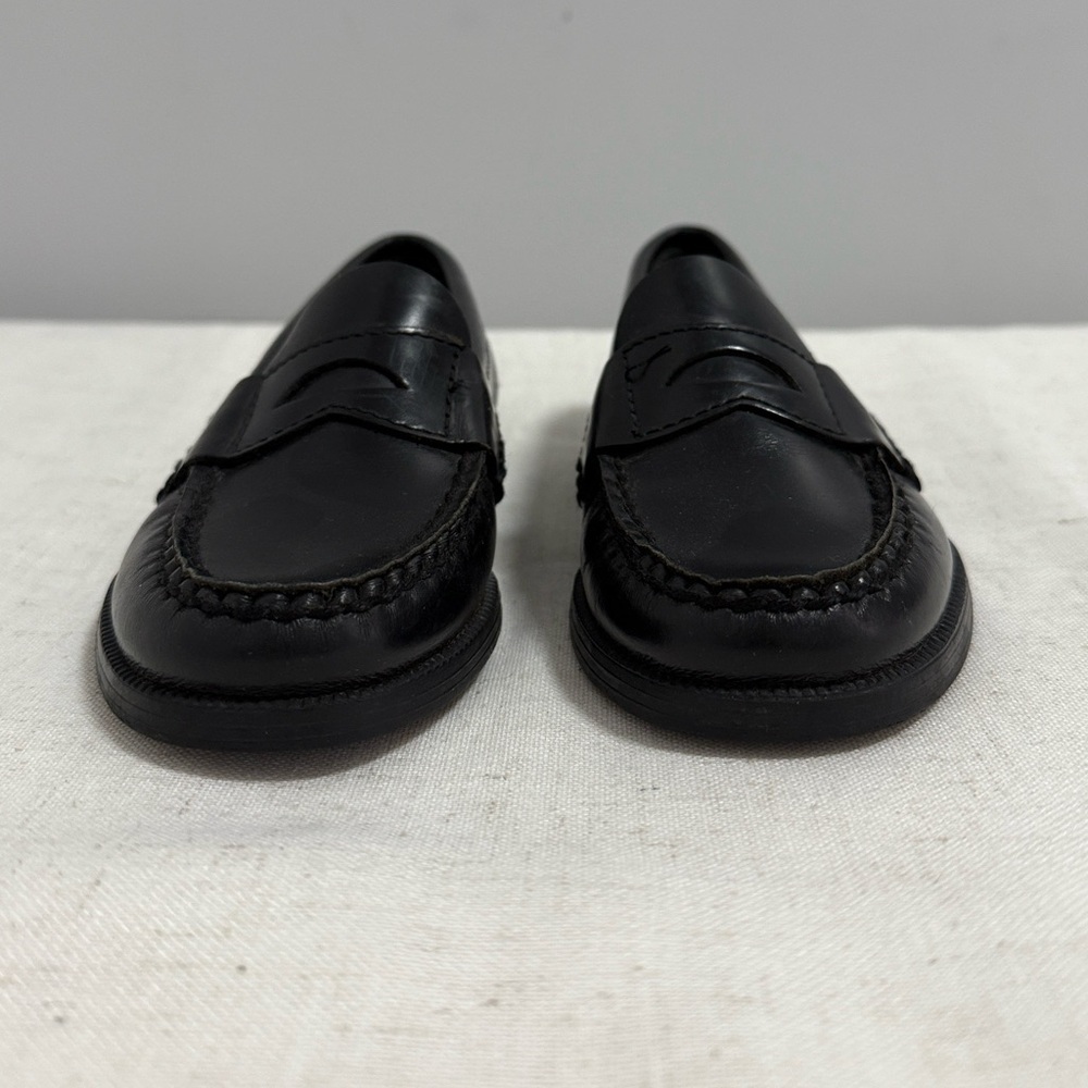 Sperry Kids Top Slider Penny Leather Black Loafers size 11N - Picture 4 of 7